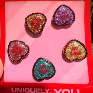 Sweethearts crocs 5pc Jibbitz